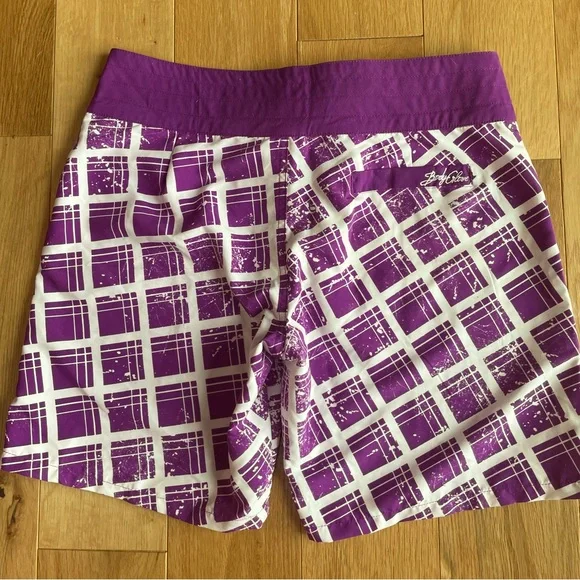 Y2K Body Glove Board Shorts Women’s Purple & White NEW - Picture 7 of 9